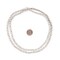 The Bead Chest Ethiopian White Metal Oval Beads 9x5mm African Silver 30 Inch Strand Handmade